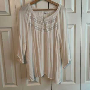 Great boho white flowy summer top